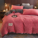 PlushHaven | Velvet Fleece Duvet Cover Set Soft Texture – Available in King Size and Queen Size 10