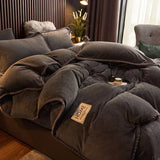 PlushHaven | Velvet Fleece Duvet Cover Set Soft Texture – Available in King Size and Queen Size 11