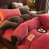 PlushHaven | Velvet Fleece Duvet Cover Set Soft Texture – Available in King Size and Queen Size 1