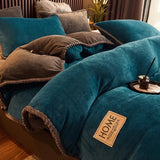 PlushHaven | Velvet Fleece Duvet Cover Set Soft Texture – Available in King Size and Queen Size 4