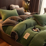 PlushHaven | Velvet Fleece Duvet Cover Set Soft Texture – Available in King Size and Queen Size 5