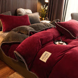 PlushHaven | Velvet Fleece Duvet Cover Set Soft Texture – Available in King Size and Queen Size 6