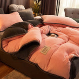 PlushHaven | Velvet Fleece Duvet Cover Set Soft Texture – Available in King Size and Queen Size 7
