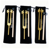 Velmora | 3pc Solfeggio Tuning Fork Set Weighted for Deep Vibrational Therapy – 174Hz, 432Hz, 528Hz 1