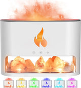 Velmora | Himalayan Salt Fireplace Humidifier Lamp Ultrasonic Aromatherapy – Multi-Function Design With Timer 8