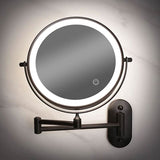 Velmora | LED Magnifying Mirror Adjustable Lighting 20.32cm – Cordless Rechargeable Design 6