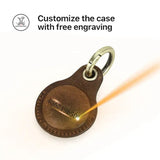 Velmora | Leather AirTag Cover Handmade Genuine Protection – Stylish Design With Easy Access 1