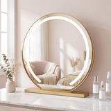 Velmora | Makeup Mirror with Lights 360° Rotating – Tri-Tone Ambient Lighting For Flawless Application — lifestyle