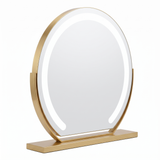 Velmora | Makeup Mirror with Lights 360° Rotating – Tri-Tone Ambient Lighting For Flawless Application — product shot