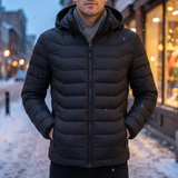 Velmora | Electric Heated Hoodie Jacket Lightweight Waterproof – 11 Heating Areas With USB Charging — lifestyle