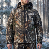 Tidewe | Heated Jacket Waterproof Softshell with 10000mAh Battery – Detachable Hood for Outdoor Activities — lifestyle