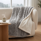 Velmora | Reversible Throw Blanket Thick Coral Fleece – Soft Lightweight Machine Washable Design — lifestyle