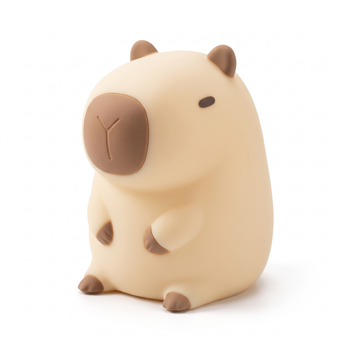 Capybara Squishy Night Light Rechargeable – Soft Glow for Kids' Rooms