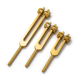 Velmora | 3pc Solfeggio Tuning Fork Set Weighted for Deep Vibrational Therapy – 174Hz, 432Hz, 528Hz — product shot
