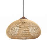 Velmora | Rattan Pendant Light Handcrafted Unique Design – Adjustable Cable Length For Warm Ambiance — product shot