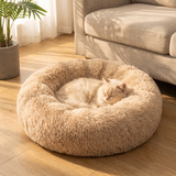 Velmora | Round Plush Pet Bed Ultra Soft Corduroy – Machine Washable For Small And Large Dogs And Cats — lifestyle