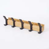 Norlen | Wall-Mounted Coat Rack Adjustable Double Hooks – Modern Scandinavian Design — product shot