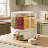 Velmora | Airtight Food Storage Container Large-Capacity 360° Rotating Design – Perfect For Grains And Cereal — lifestyle