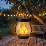 Velmora | USB Rechargeable Rope Lantern Light-Sensing Automatic – Compact Design With Hemp Rope Handle — lifestyle