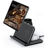 Velmora | 3 In 1 Fast Wireless Charger Compatible With Google Pixel Fold – Charge Phone, Smartwatch, And Earbuds Simultaneously 0