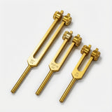 Velmora | 3pc Solfeggio Tuning Fork Set Weighted for Deep Vibrational Therapy – 174Hz, 432Hz, 528Hz 0