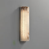 Velmora | Alabaster Wall Sconce Dimmable Integrated LED – Unique Natural Veining For Elegant Decor 2