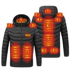 Velmora | Electric Heated Hoodie Jacket Lightweight Waterproof – 11 Heating Areas With USB Charging 2