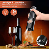 Velmora | Electric Salt And Pepper Grinder Set Rechargeable One-Handed Operation – Adjustable Grind With LED Light 4