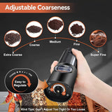Velmora | Electric Salt And Pepper Grinder Set Rechargeable One-Handed Operation – Adjustable Grind With LED Light 5