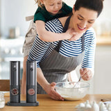 Velmora | Electric Salt And Pepper Grinder Set Rechargeable One-Handed Operation – Adjustable Grind With LED Light 7