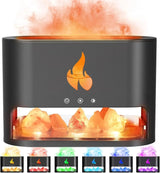 Velmora | Himalayan Salt Fireplace Humidifier Lamp Ultrasonic Aromatherapy – Multi-Function Design With Timer 0