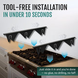 Velmora | Kitchen Gap Cover Strip Adjustable Stainless Steel – Easy Installation With No Tools 4