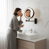 Velmora | LED Magnifying Mirror Adjustable Lighting 20.32cm – Cordless Rechargeable Design 2