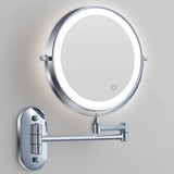 Velmora | LED Magnifying Mirror Adjustable Lighting 20.32cm – Cordless Rechargeable Design 7