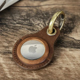 Velmora | Leather AirTag Cover Handmade Genuine Protection – Stylish Design With Easy Access 2