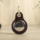 Velmora | Leather AirTag Cover Handmade Genuine Protection – Stylish Design With Easy Access 5