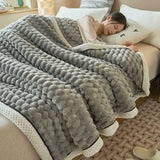 Velmora | Reversible Throw Blanket Thick Coral Fleece – Soft Lightweight Machine Washable Design 0