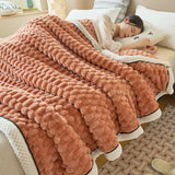 Velmora | Reversible Throw Blanket Thick Coral Fleece – Soft Lightweight Machine Washable Design 5