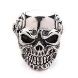 Velmora | Skeleton Skull Ring Heavy .925 Sterling Silver – Intricate Handcrafted Gothic Design 2