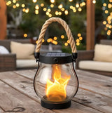 Velmora | USB Rechargeable Rope Lantern Light-Sensing Automatic – Compact Design With Hemp Rope Handle 0