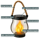 Velmora | USB Rechargeable Rope Lantern Light-Sensing Automatic – Compact Design With Hemp Rope Handle 2