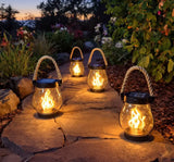 Velmora | USB Rechargeable Rope Lantern Light-Sensing Automatic – Compact Design With Hemp Rope Handle 7