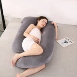 Velmora | U Shaped Pregnancy Pillow Full Body Support – Removable Washable Cover For Multiple Sleeping Positions 1