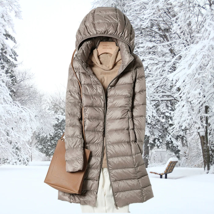 Ultralight Women's Jacket Waterproof Insulated – Detachable Hood For Versatile Style