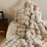 VeluLuxe | Faux Fur Throw Blanket Portable Soft Touch – Anti-Pilling Technology For Home And Travel 1