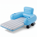 Velmora | Motorized Inflatable Pool Lounger Dual-Motor Rechargeable – 360° Glide With Storage Pockets — product shot