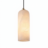 Velmora | Alabaster Globe Pendant Light Adjustable Height – Brass Finish For Kitchen And Dining Areas — product shot