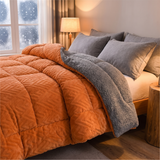 Velmora | Thick Sherpa Winter Blanket Dual-Sided Warm Fabric – Cozy Quilted Design For Efficient Heat Retention — lifestyle
