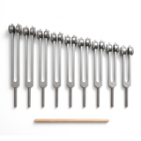 Velmora | Solfeggio Tuning Fork Set 9pc Premium Aluminum Alloy – Chakra Healing Frequencies — product shot