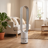 Velmora | Bladeless Fan Oscillating Remote Control – Safe Design for Families and Pets — lifestyle